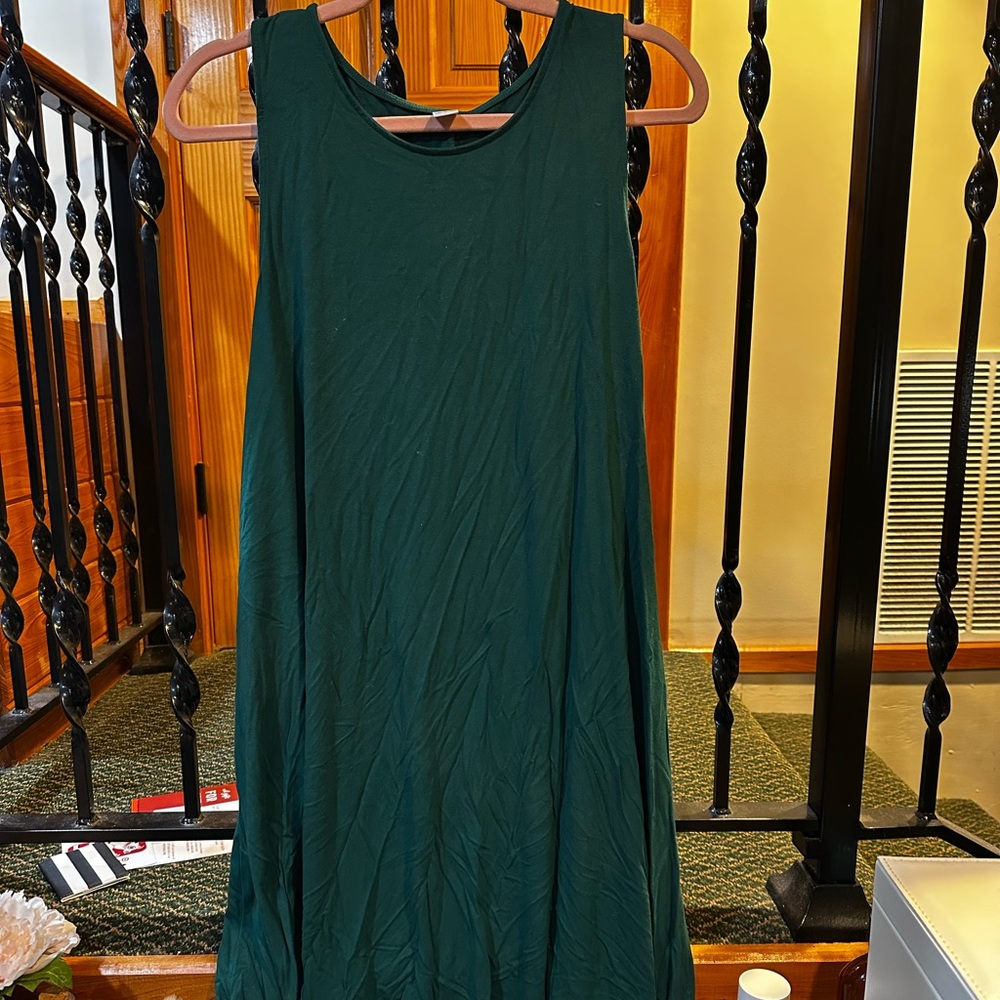 Old Navy Casual Tank Top Dress - Green